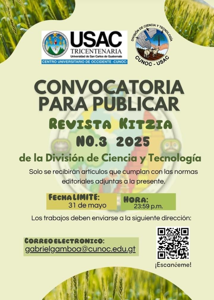 Convocatoria para publicar Revista No 3 Kitzia