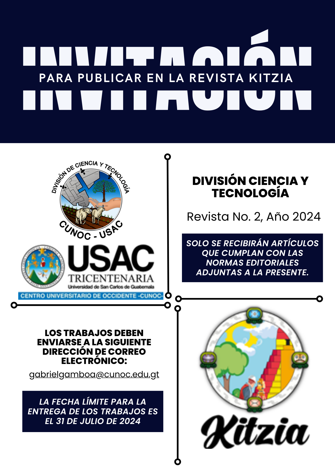 Convocatoria para Participación en la Revista Académica No 2 Kitzia